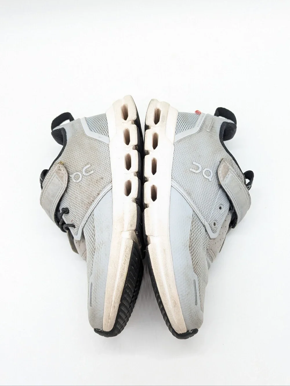 On Cloud Play Grey Glacier White Hook & Loop Kids Sneaker 11.5 - Picture 5 of 7